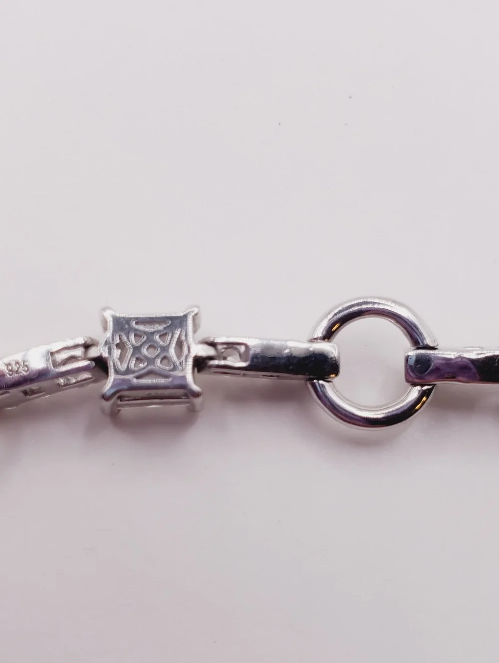 925 Sterling Silver Circle Link Bracelet
